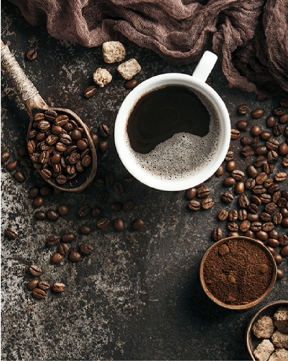 coffee-beans-powder-in-cup