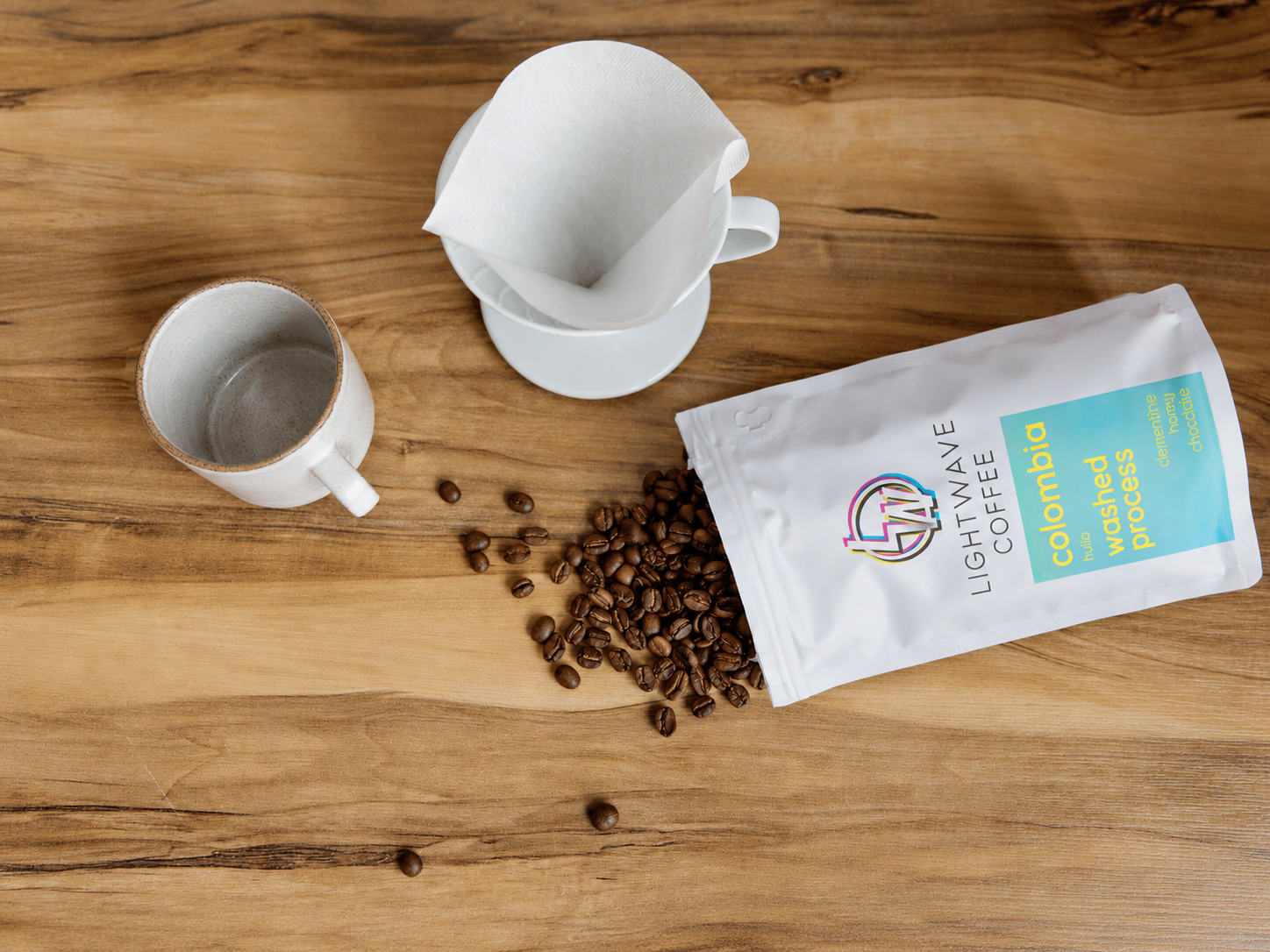 Unbranded coffee packaging