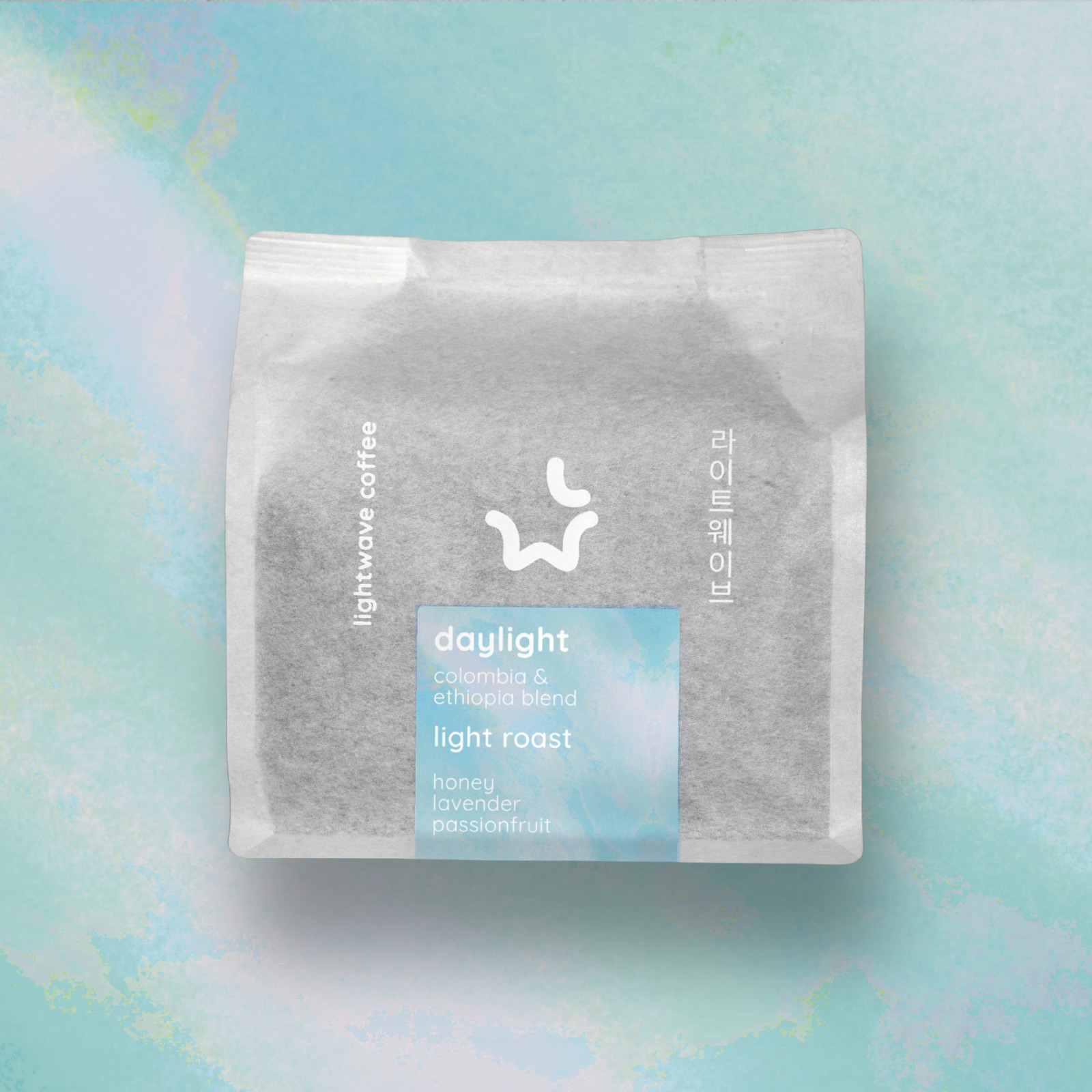 Lightwave Coffee Daylight light roast blend whole bean coffee bag
